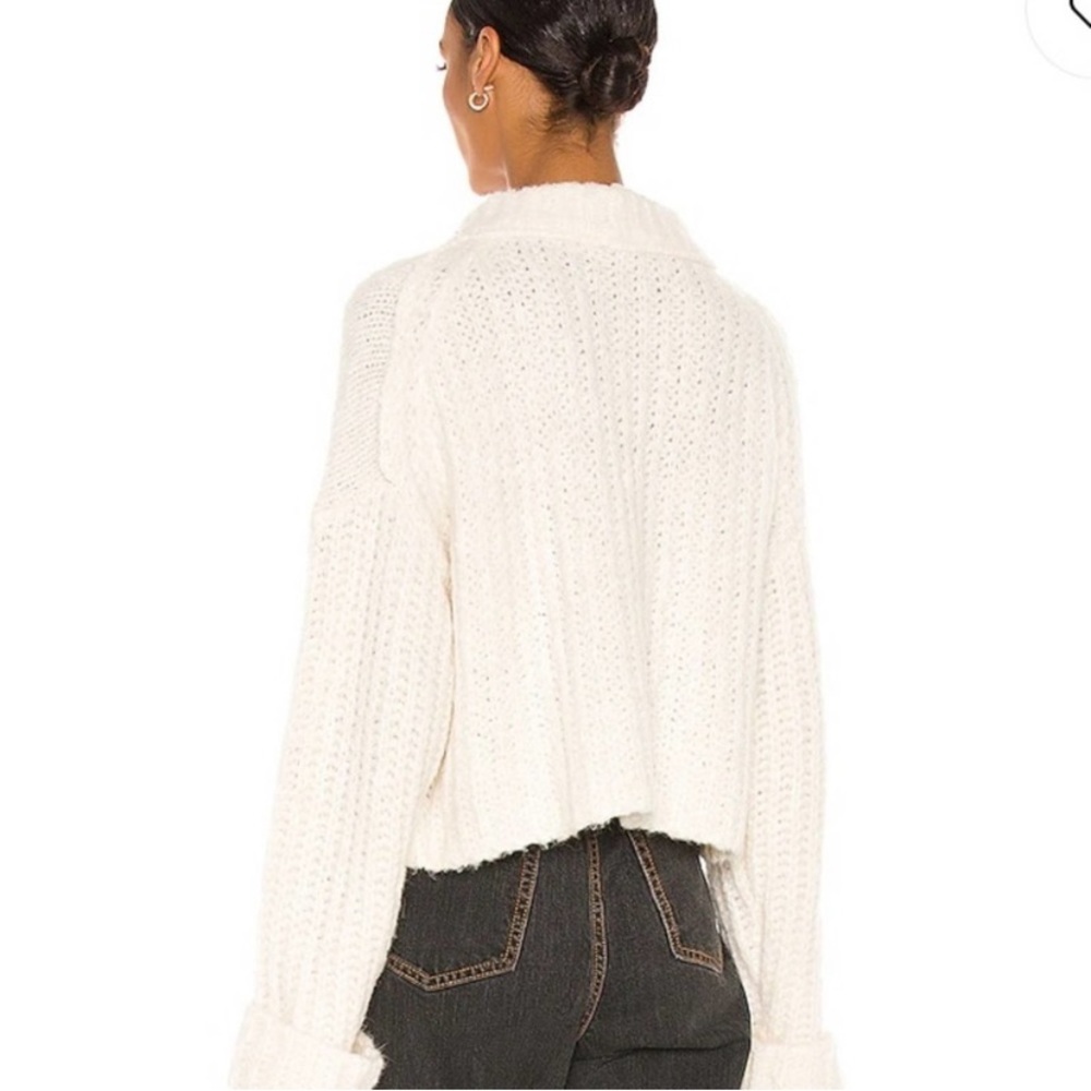 Free People Alpine Pullover Sweater Snowy Forest - Picture 5 of 9